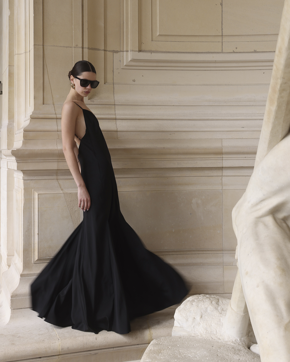 Heart Slip Dress Black — prikaz 2