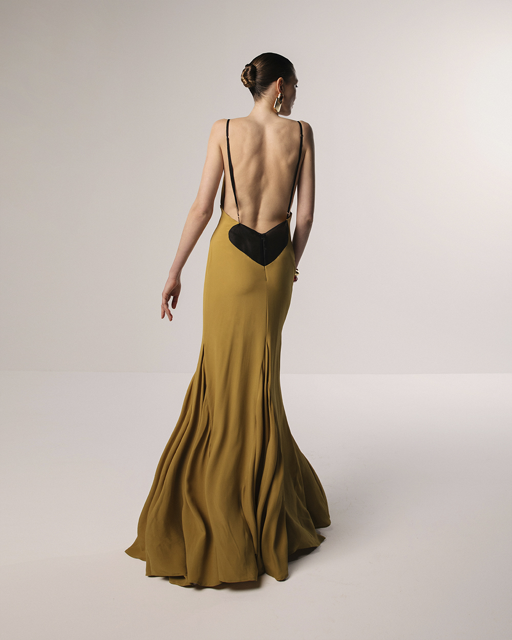 Heart Slip Dress Senape — prikaz 2
