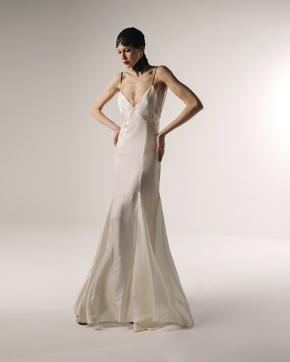 Heart Slip Dress White — prikaz 3