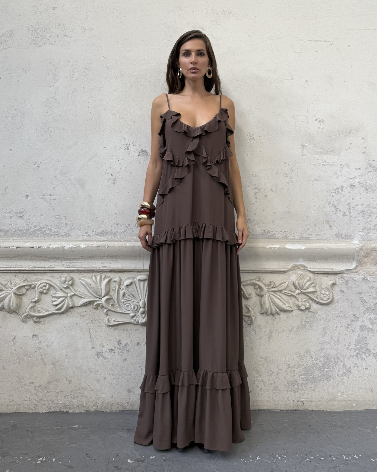 Wave Dress Brown — prikaz 1