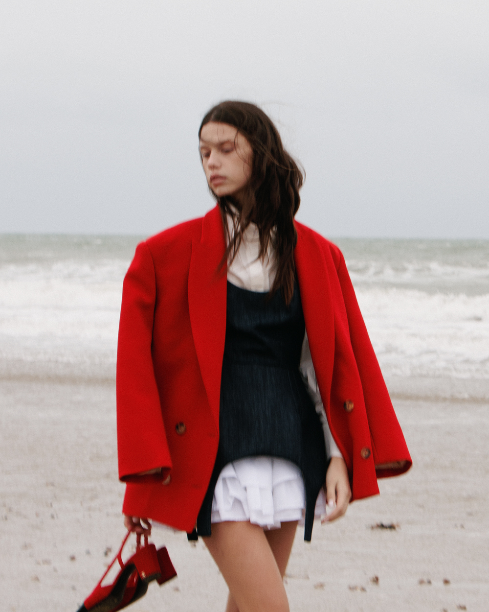 Saint German Red Suit Jacket — prikaz 3