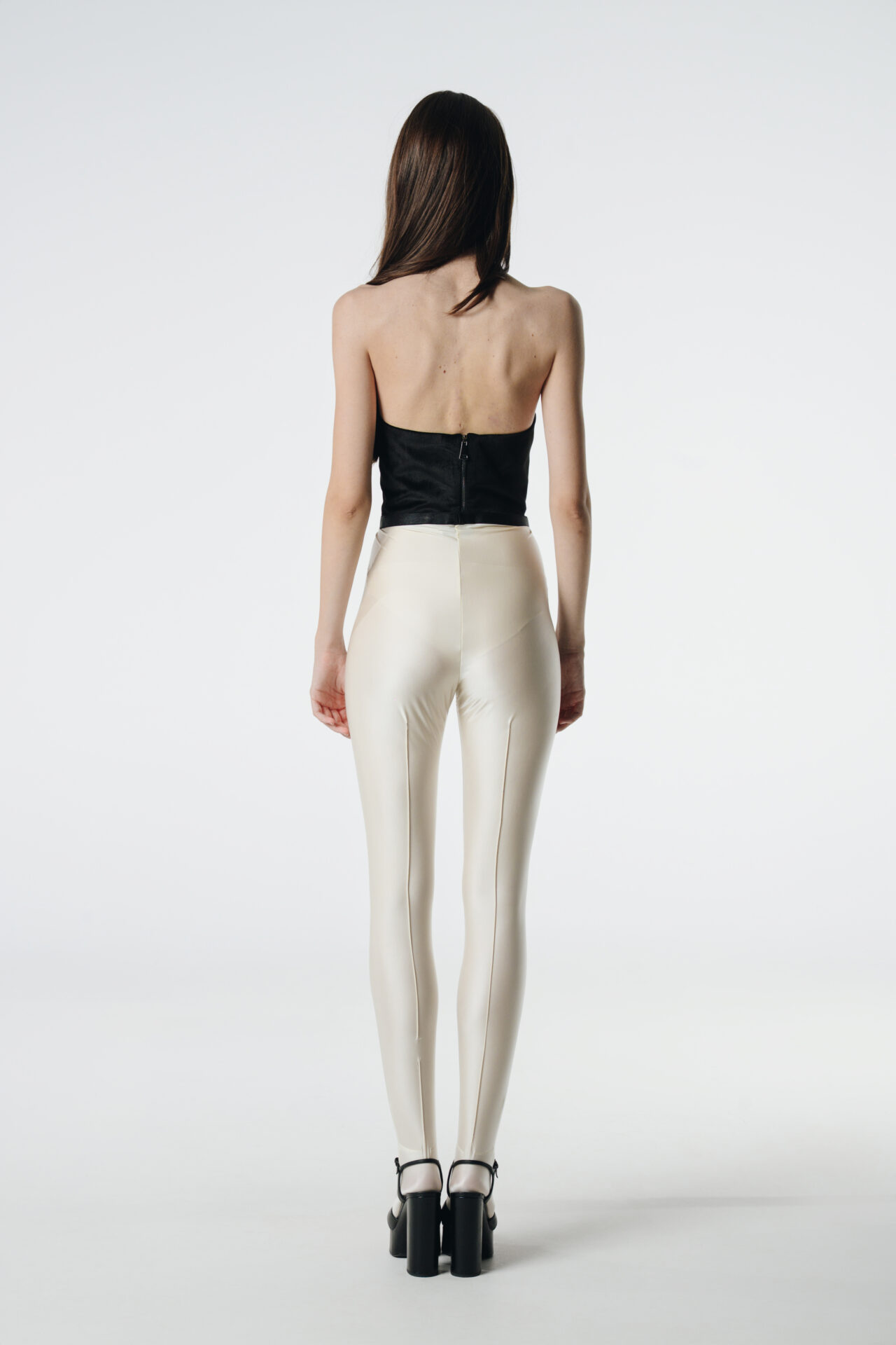 Body Language Off-White Leggings — prikaz 3